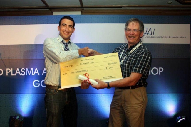 Franklin Dollar receives the 2013 John Dawson Thesis Prize