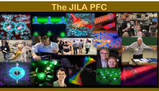 A compilation of researchers and the research/outreach led by JILA's PFC 
