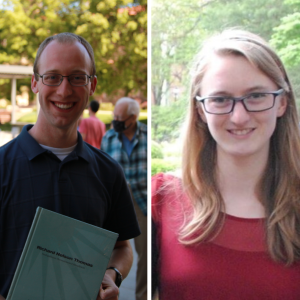 Tyler McMaken (left) and Lia Hankla (right) were awarded the 2022 Richard Thomas Nelson award 