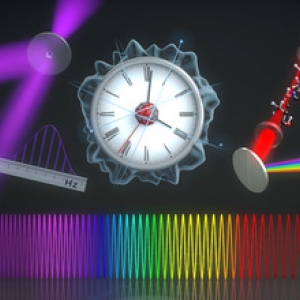 Precision rulers of light illustration.