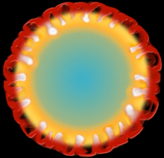  Illustration of Dynamics of Supernova 1987A Credit: NASA/CXC/M.Weiss 