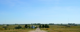 Photograph of NIST’s WWV radio station and transmission towers.