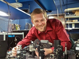 Markus Raschke in his lab.