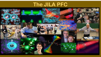 A compilation of researchers and the research/outreach led by JILA's PFC 