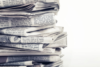 Photo of newspapers