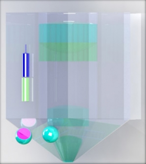 Optical lattice system figure.