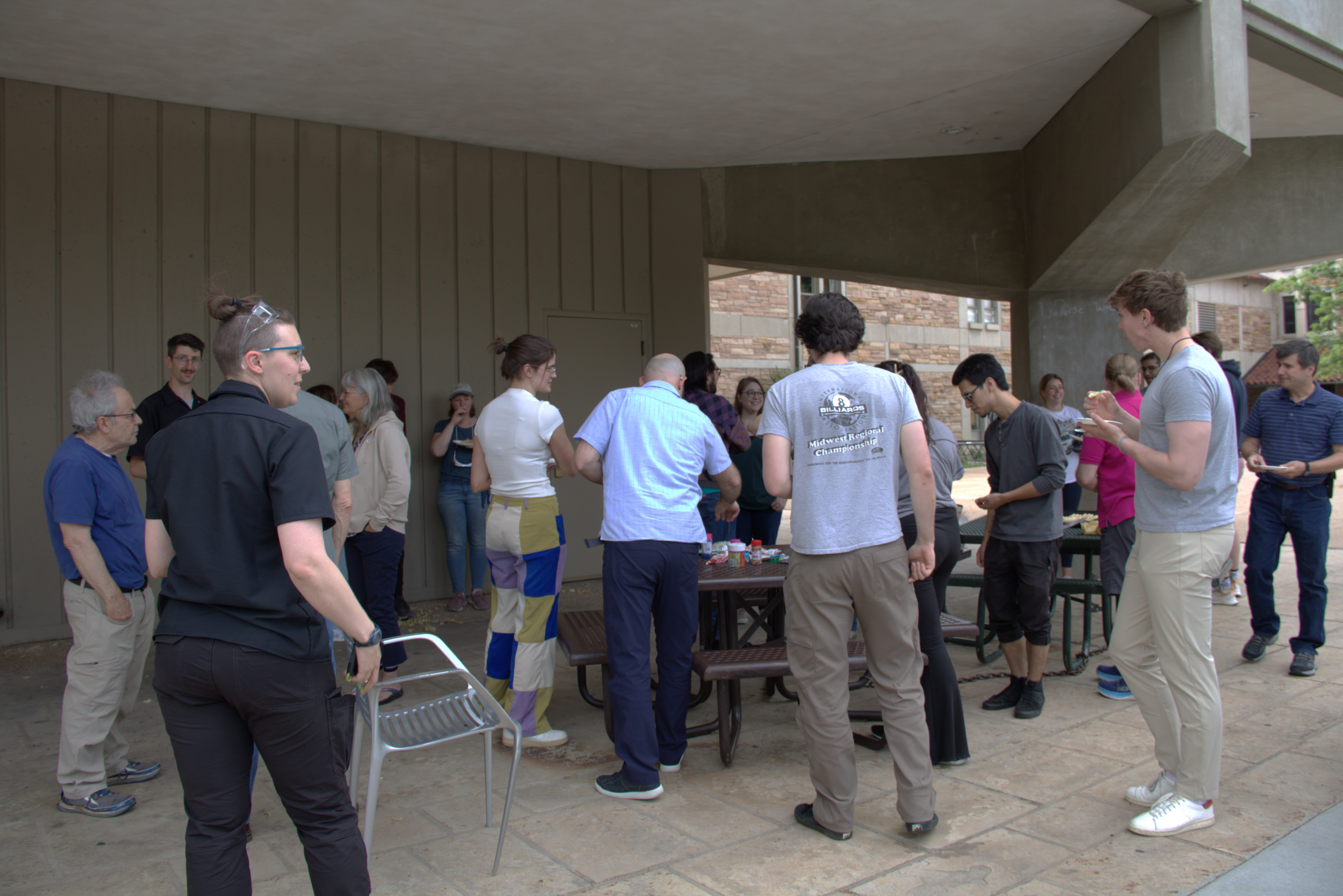 A crowd gathers for Sugar Cookie Day