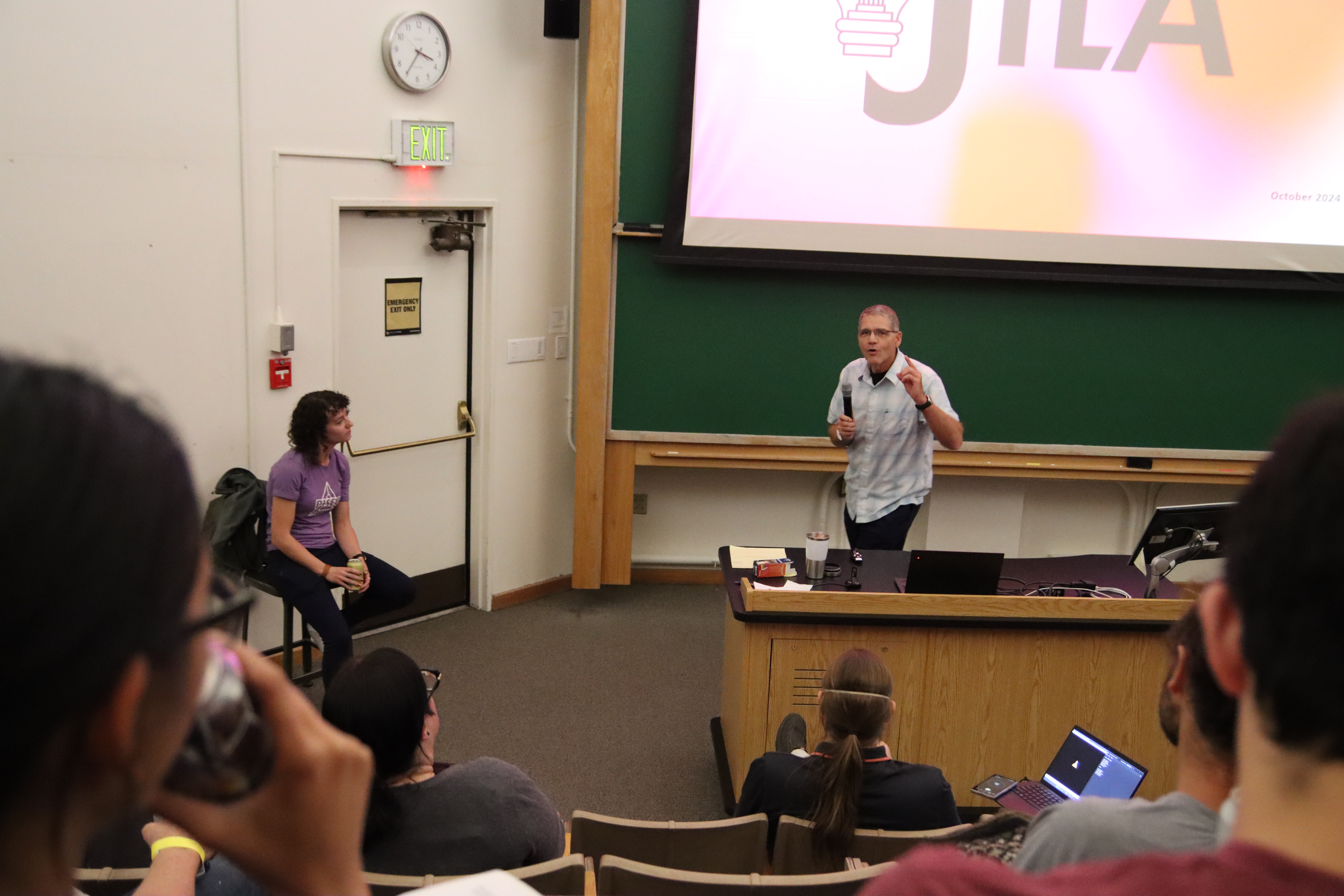 JILA Chair John Bohn introduces the JILAX talks