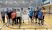A photo of the final scoreboard in the badminton tournament for the JILA Cup