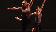 Lane Terry (front left) poses during a dance performance.
