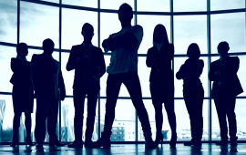 Silhouettes of workforce