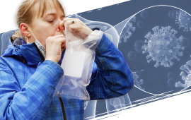 JILA and NIST Fellows Jun Ye and David Nesbitt have developed a new breathalyzer method for COVID-19 diagnoses using a frequency comb laser. 