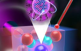 A thorium-doped calcium fluoride crystal's temperature is continually monitored while a VUV frequency comb is used to directly resolve individual quantum states of the nuclear transition.