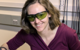 Cindy Regal in lab.