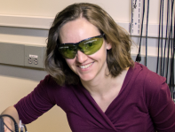 Cindy Regal in lab.