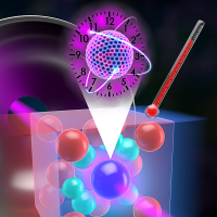 A thorium-doped calcium fluoride crystal's temperature is continually monitored while a VUV frequency comb is used to directly resolve individual quantum states of the nuclear transition.